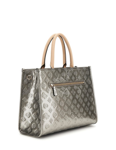 Borsa argento Arnela logo 4G e fiori peony...