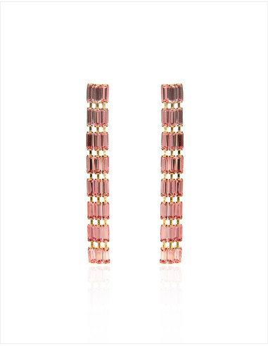 Orecchino tris cascata con Swarovski OR.22.02A
