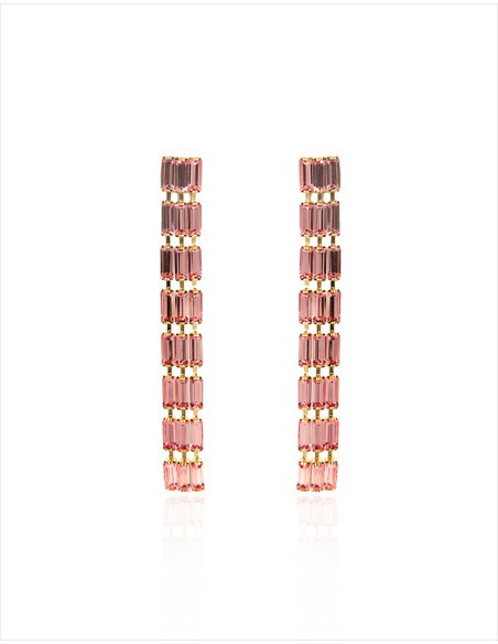 Orecchino tris cascata con Swarovski OR.22.02A