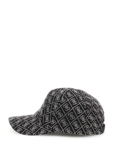Cappello con visiera baseball nero logo con...