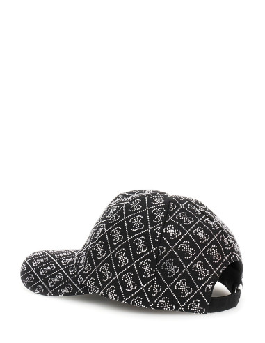 Cappello con visiera baseball nero logo con...