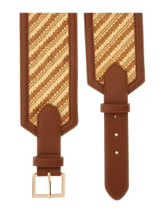 Cintura Simona cognac multi in rafia Guess BW9226P5280 2