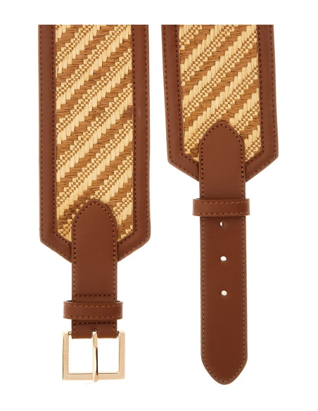 Cintura Simona cognac multi in rafia Guess BW9226P5280
