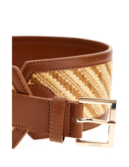 Cintura Simona cognac multi in rafia Guess BW9226P5280