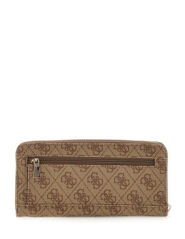 Portafoglio Laurel con logo 4G Guess Latte...