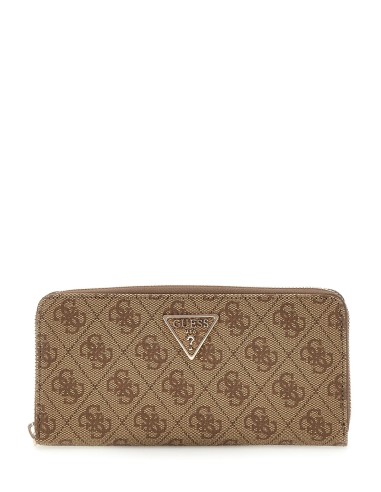Portafoglio Laurel con logo 4G Guess Latte...