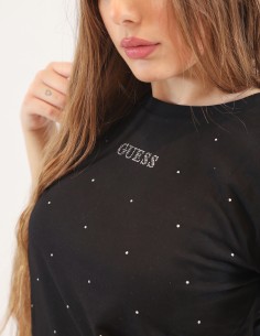 T-shirt stretch logo strass Guess V5RI18I3Z14 2