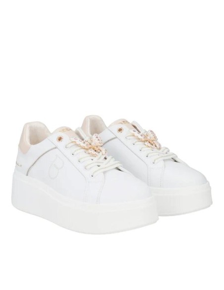 Sneakers Elettra con farfalla in strass Tosca Blu SS2502S013