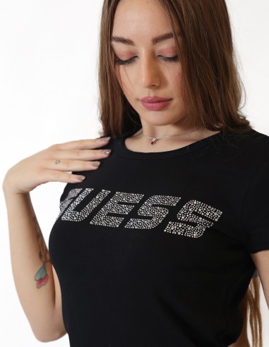 T-shirt logo strass Guess V4BI16KCIV1