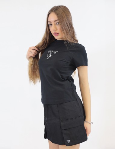 Minigonna cargo nero Guess V5RD07WGYB0