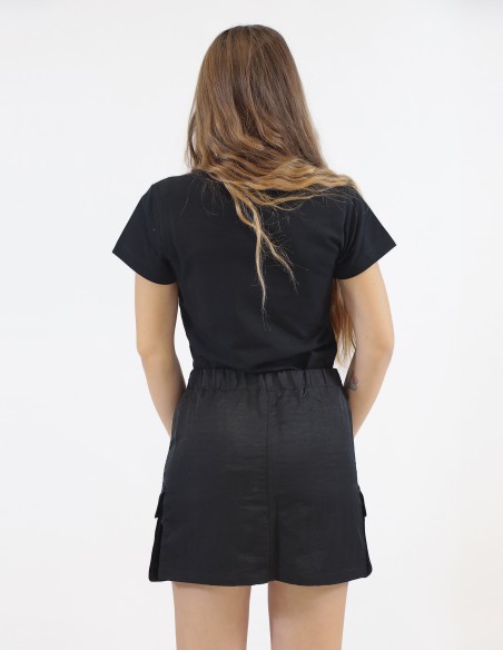 Minigonna cargo nero Guess V5RD07WGYB0