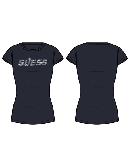 T-shirt girocollo strass Guess V5GI20J1314