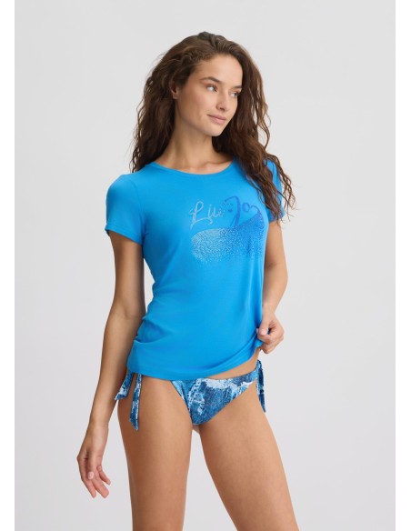 T-shirt ecosostenibile con strass Liu.jo Better VA5157JS360