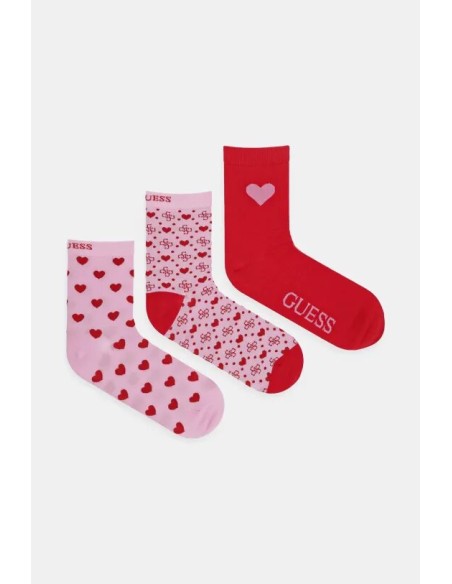 Calzini con stampa a cuore confezione da 3 Guess O5RG10KBZU0