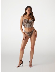 Top bustier animalier Tina Guess O5RC05WF9E0 2