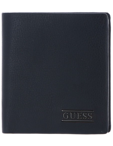 Portafoglio uomo blu Guess New Boston SM2513LEA22