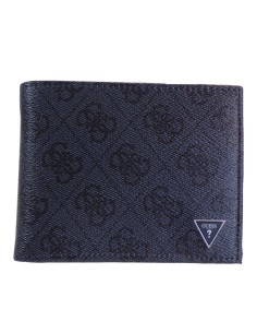 Portafoglio uomo blu con stampa 4G Guess SMEVZLLEA20