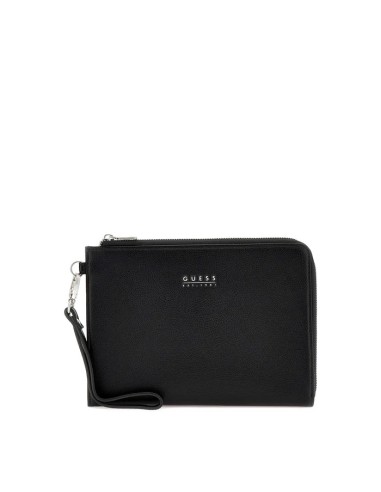 Pochette nera uomo Guess PMBATUP5235