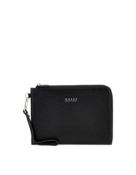 Pochette nera uomo Guess PMBATUP5235