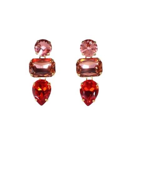 Orecchino con tris Swarovski Paviè OR.24.28C