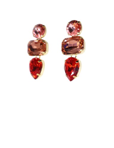Orecchino con tris Swarovski Paviè OR.24.28C