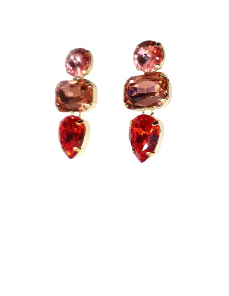 Orecchino con tris Swarovski Paviè OR.24.28C