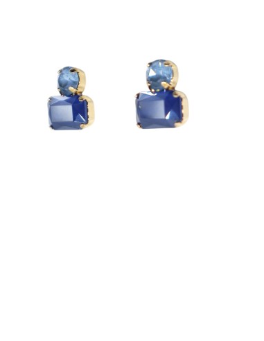 Orecchino con doppia pietra in Swarovski OR.24.40G