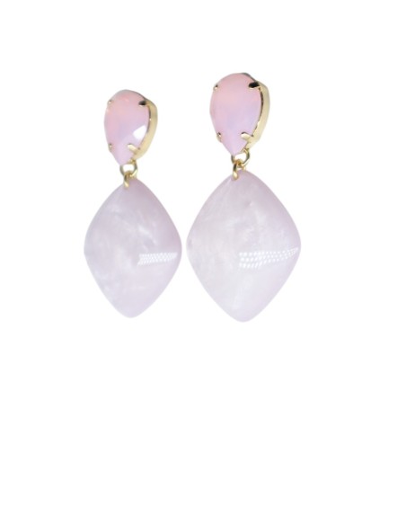 Orecchino in resina con pietra Swarovski Paviè OR.24.33A
