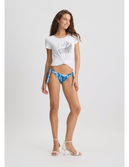 T-shirt ecosostenibile con strass Liu.jo Better VA5157JS360