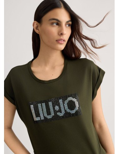 T-shirt con logo e strass Liu.jo Better...