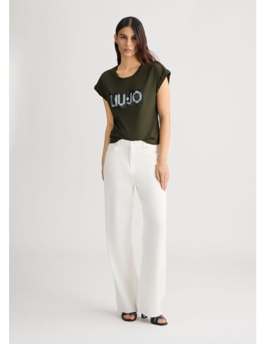 T-shirt con logo e strass Liu.jo Better...