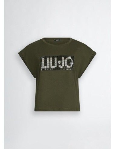 T-shirt con logo e strass Liu.jo Better...