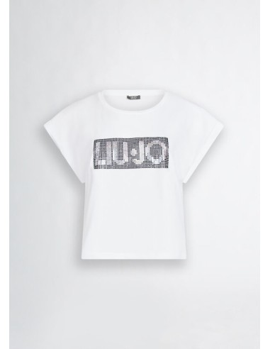T-shirt con logo e strass Liu.jo Better...
