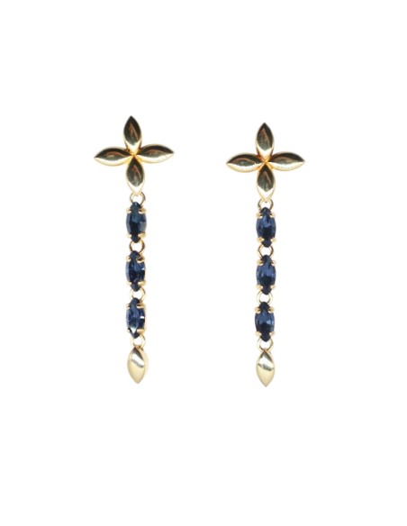 Orecchino lungo con pietre in Swarovski Paviè OR.24.42G