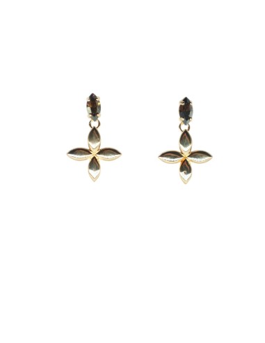 Orecchino con pietra in Swarovski Paviè OR.24.42F