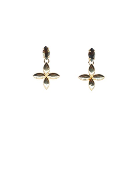 Orecchino con pietra in Swarovski Paviè OR.24.42F