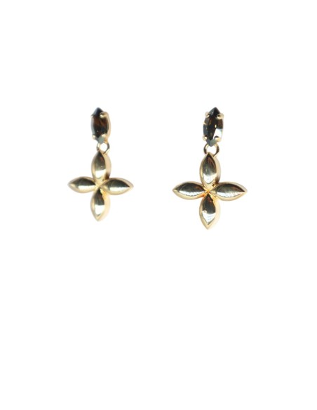 Orecchino con pietra in Swarovski Paviè OR.24.42F