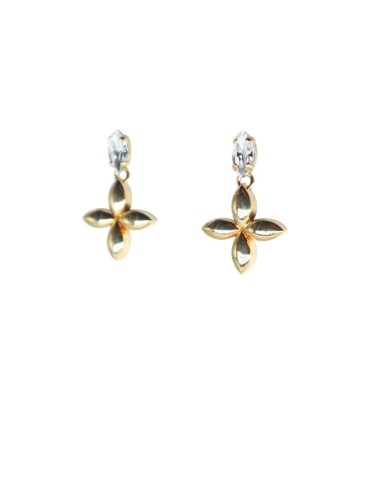 Orecchino con pietra in Swarovski Paviè OR.24.42F