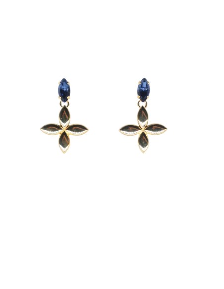 Orecchino con pietra in Swarovski Paviè OR.24.42F