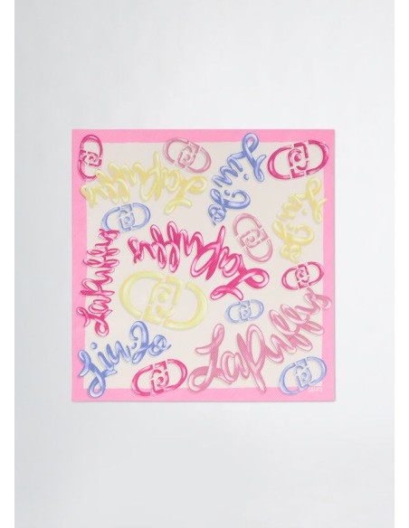 Foulard plissè 90x90cm Liu.jo Better 2A5019T0300