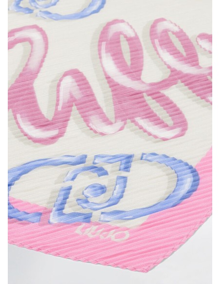 Foulard plissè 90x90cm Liu.jo Better 2A5019T0300