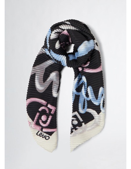 Foulard plissè 90x90cm Liu.jo Better 2A5019T0300