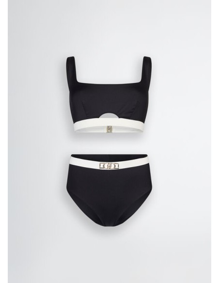 Costume a vita alta nero Liu.jo VA5075J6447