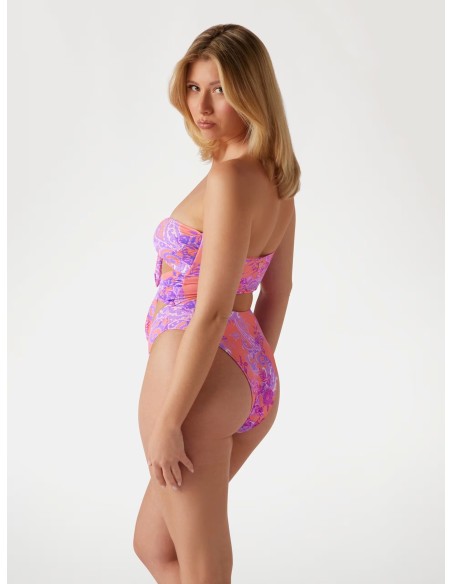 Costume intero a fascia Guess con stampa paisley E5GJ15KCR52