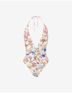 Costume intero Marine Print Moschino V2A491594071001