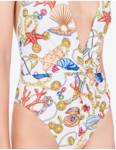 Costume intero Marine Print Moschino...