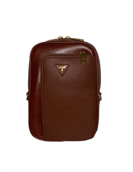 Tracolla uomo Guess Trey monospalla marrone HMTREYP3407