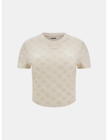 T-shirt con logo 4G e fiori peony Guess...