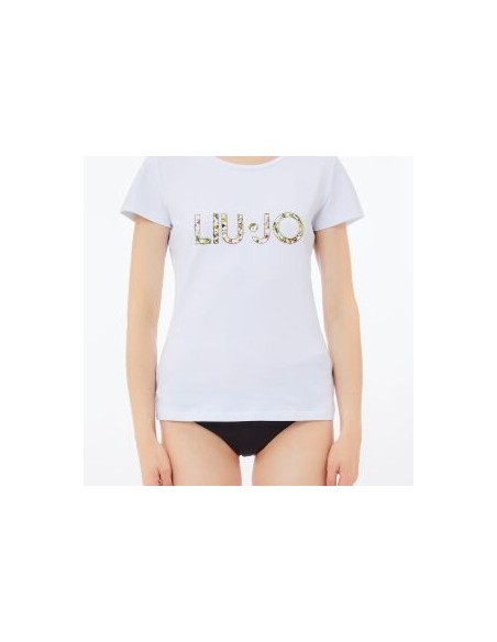 T-shirt con logo e strass Liu.jo Better VA5154JS003