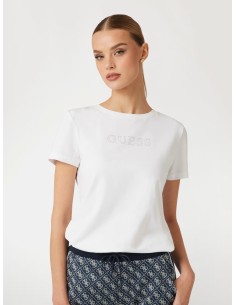 T-shirt con strass Guess V3BI11J1314